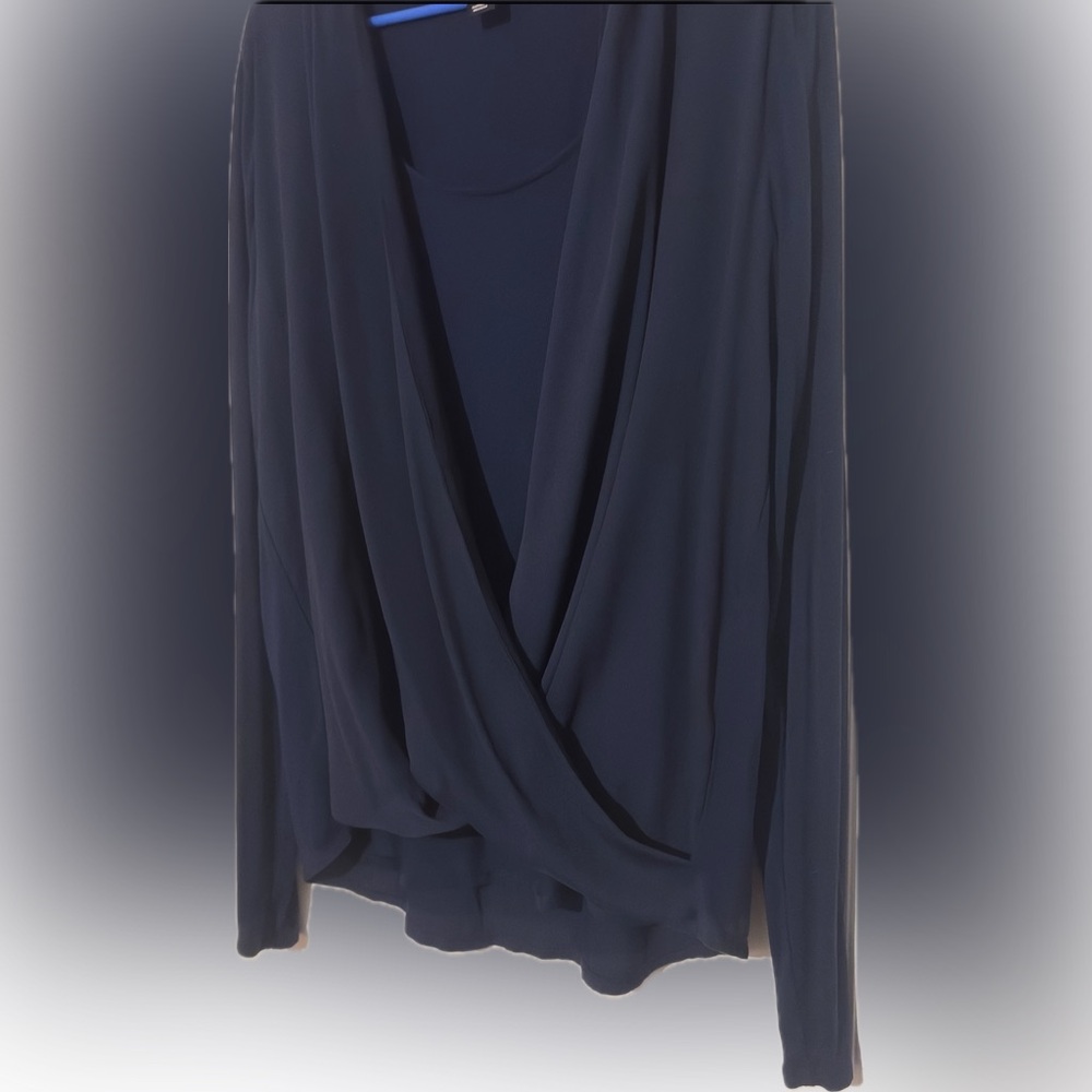 White House / Black Market  Blue Blouse - Picture 4 of 9